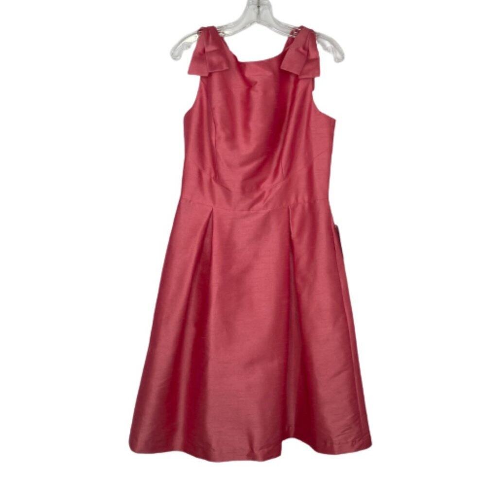 Alfred Sung V-neck cocktail length sleeveless Papaya dress D626  size 12 NWT